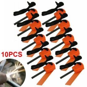 10x Fire Starter Flint Steel Striker Survival Kit Ferro Rod