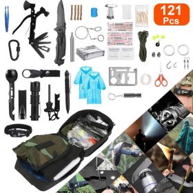 121Pcs Survival Kits Professional Emergency Survival Gear