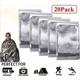 20PACK Emergency Solar Blanket Survival Safety