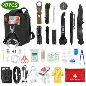 47Pcs Emergency Survival Kit Survival EDC Gear