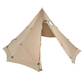 Hot Tent for 4-6 Persons, Portable Winter Tipi Tent with Stove Jack