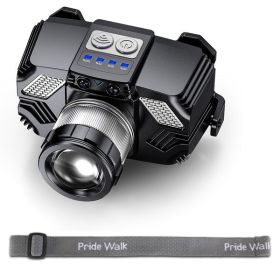 Motion Sensor LED Headlamp Zoomable Headlamp