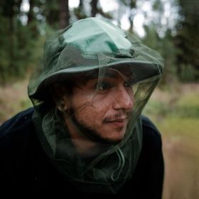 Outdoor camping, mosquito proof head protection net