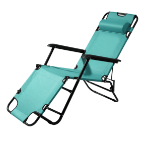 Portable Dual Purposes Extendable Folding Reclining Chair