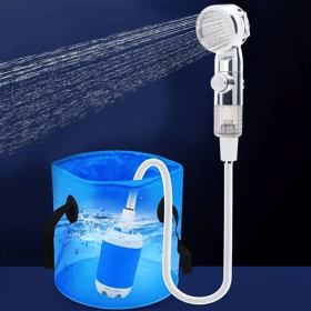 Portable USB Rechargeable shower head