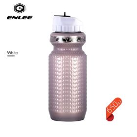 1Pc 650Ml Mountain Bicycle Cycling Water Drink Bottle (Color: White)