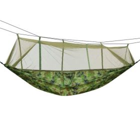600lbs Load 2 Persons Hammock with Mosquito Net Outdoor (Color: Camouflage)