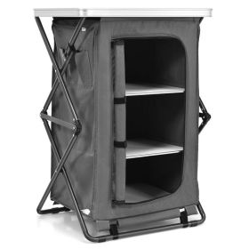 Folding Camping Storage Cabinet (Size: M)