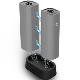 Hand Warmers Rechargeable 2 Pack, 10000 mAh Electric Hand Warmer (Color: Grey)