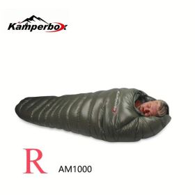 Kamperbox Outdoor Camping Down Sleeping Bag Winter (Type: AM1000Right)