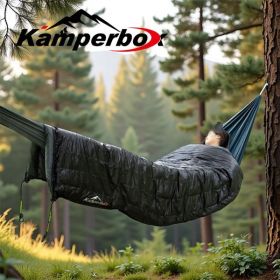 Kamperbox Outdoor Sleeping Bag Hammock (Color: Black)