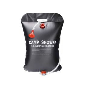 Outdoor Portable Camping Shower Water Bag (Color: Black)