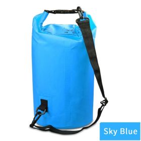 Outdoor Waterproof Sport Dry Bag (Color: Light Blue, Size: 30L)
