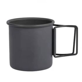 Portable Outdoor Camping Water Cup (Color: Black)