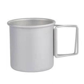 Portable Outdoor Camping Water Cup (Color: Silver)