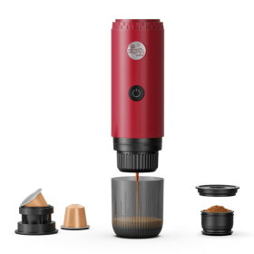 PSME2604 Portable Car Coffee Maker (Color: Red)