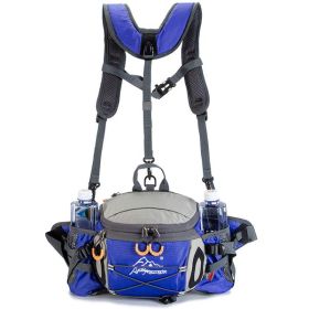 Sports Fanny Pack Canteen Outdoor Multi-functional Hiking Backpack (Color: Sky Blue)